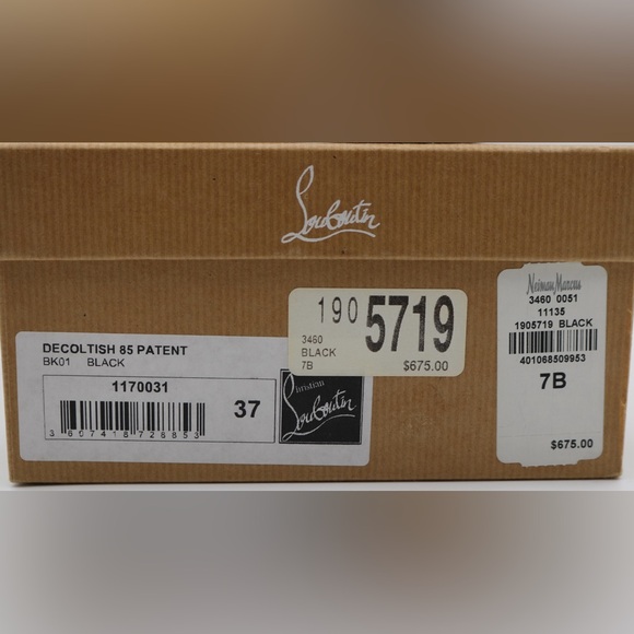 Christian Louboutin Decoltish 85 Patent Leather Heels Size 7 - Picture 10 of 11